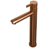 Brauer Copper Edition Verhoogde Opbouw Wastafelmengkraan Model E Koper Geborsteld PVD
