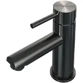 Brauer Gunmetal Edition Lage Opbouw Wastafelmengkraan Model A Gunmetal Geborsteld PVD