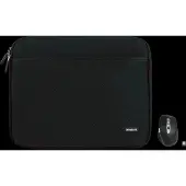 BlueBuilt Laptophoes breedte 37 cm 15-16 inch S Zwart + Maximus Muis