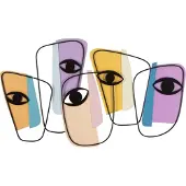 Mauro Ferretti Wandpaneel Eyes -a 120×2×72 cm