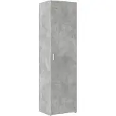 Syfax Hoge kast 50x42,5x185 cm bewerkt hout betongrijs
