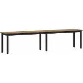 vidaXL Bank Ambachtelijk Eiken 200 x 35 x 45 cm Bewerkt hout