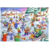 The House of Puzzles Fun In The Snow Puzzel 80 Stukjes
