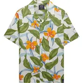 Superdry Overhemd lichtblauw / groen / oranje / wit