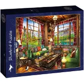 Blue Bird Mount Cabin View Puzzel 1000 stukjes