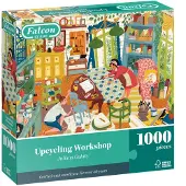 Falcon Jumbo legpuzzel 1000 stukjes werkplaats upcycling.