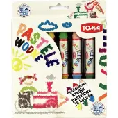 Toma Waterpastelkrijtset - 16 levendige kleuren