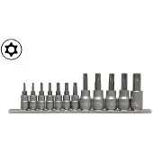 YATO TORX-sleutelset YATO met gat op rail 12 stuks.