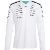 Adidas Functioneel shirt 'MERCEDES - AMG PETRONAS FORMULA 1 TEAM DRIVER JERSEY' lichtrood / zwart / wit