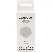 Creativ Company Keramische glazuur, wit, 60 ml - Hobbyverf voor keramiek