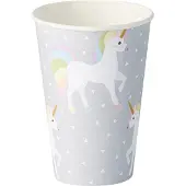 Papstar Drinkbekers karton "EENHOORN" (30 stuks)