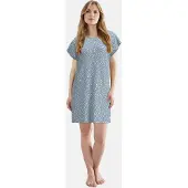 Tom Tailor - Nachthemd met hartjesmotief - Maat 38 - blue-medium-allover