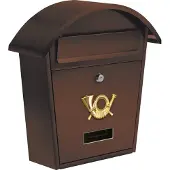 VOREL postbus 380x320x105mm - bruin - 2.3kg - 2 sleutels
