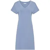 Ten Cate dames V-hals pyjamajurk blauw
