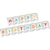 Papstar 12x Letterguirlande 35 m x 20 cm Happy Birthday