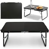 Sarcia.eu Opvouwbare kampeertafel, draagbare kampeertafel, zwart 60x40x26,5cm