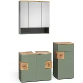 Vicco Badkamermeubelset Eden, Groen, 3-delig