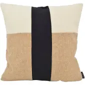 NOVÉE Sierkussen block jute | 45 x 45 cm | katoen