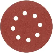 TOYA Schuurdiscs 125 mm, p60, met 8 gaten, set van 5 stuks. 08576 VOREL
