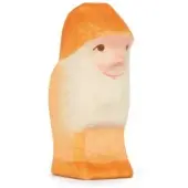 Ostheimer dwerg oranje houten speelgoedfiguur fantasie.