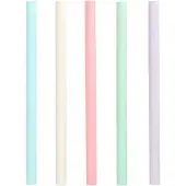 Papstar Bubbelthee rietjes, Stro, Veelkleurig