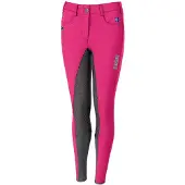 Pikeur Rijbroek Kalotta Batch Grip Kids Magenta/Steel Grey - 164