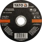 YATO - Doorslijpschijf - Roestvrij Staal - 125x1,2x22 mm