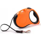 TrueLove Handy Automatische Hondenriem Oranje 5m voor Middelgrote Honden