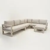 Vita Grosso hoekbank 4 delig groot L beige