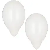 Papstar 100 Ballonnen Ø 25 cm wit
