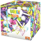Meli bouwset roze 150 stuks - creatief constructiespeelgoed voor kinderen.