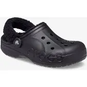 Crocs Baya Lined Fuzz Strap dames klompen zwart maat 39/40