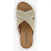 Blue Box dames slippers met strass steentjes goud maat 40