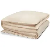 Yumeko Dekbedovertrek Katoensatijn 260x240 Beige - Eco, Bio & Fairtrade