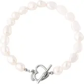 Yehwang Goudlief Armband parel hart - Sluiting - Goud - Stainless Steel - Verkleurt niet - Cadeau - Goudlief.nl