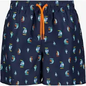 Osaga jongens zwembroek met zeilbootprint blauw maat 134/140