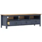 Syfax Tv-meubel Hill 158x40x47 cm massief grenenhout grijs