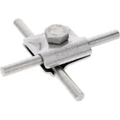 Dehn MV Klem StSt V4A Voor Rd 8-10mm Met Zeskantbout - 390079