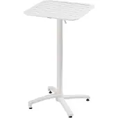 Oviala - 60x60 cm hoge witte aluminium kanteltafel - Almada