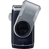 Braun MobileShave M-90, Blauw, Zilver, Draadloos, 60 minuten