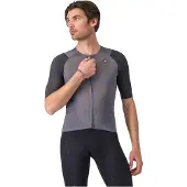 Castelli - Aero Race 8S Jersey - Fietsshirt L, grijs