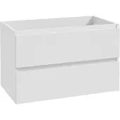 Wiesbaden Onderkast alvara 80x46 cm 2 laden 1 uitsparing mat wit