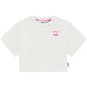 Stains & Stories T-shirt met backprint wit Meisjes Stretchkatoen Ronde hals - maat 104