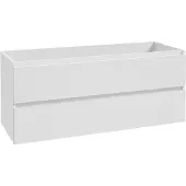 Wiesbaden Onderkast alvara 120x46 cm 2 laden 2 uitsparingen mat wit