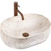 REA - Oktawia Kallisto - Wastafel - Imitatiesteen - 50X35,5X15Cm