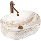REA - Oktawia Saturn - Wastafel - Imitatiesteen - 50X35,5X15Cm