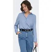 ONLY Blouse 'ONL Oregon' blauw / wit