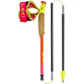 LEKI - Trail / running stokken - Ultratrail FX One SL Pink voor Unisex van Wol - Maat 110 cm - Roze