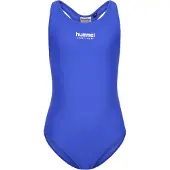 Hummel Sportieve badmode 'JR Solid' ultramarine blauw / wit
