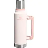 Stanley The Legendary Classic Bottle 1.5QT, Hammertone Rose Quartz 10-11347-0335 thermosfles met schenkdop en drinkbeker, 1.4L